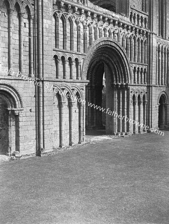 WEST FRONT OF CHURCH DOORWAY